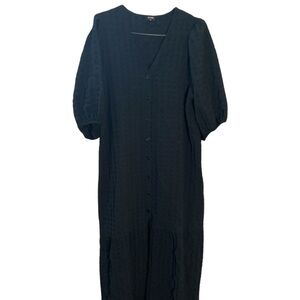 Elegant Black Long Sleeve Dress